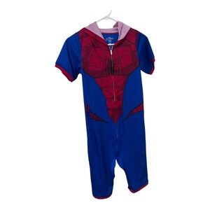Marvel Blue Spider-Man romper with hood size M